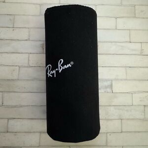 NWOT - Ray-Ban Black cylinder shaped Sunglasses Case - Brand New